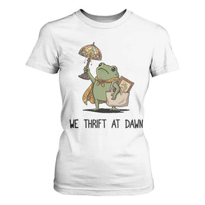 Funny Thrifting Frog Vintage Antique Hunter T Shirt For Women We Thrift At Dawn Humor