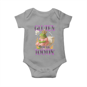 Funny Gluten Free Frog Princess Toilet Meme Baby Onesie Gluten Got Me Tootin