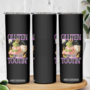 Funny Gluten Free Frog Princess Toilet Meme Skinny Tumbler Gluten Got Me Tootin