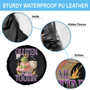 Funny Gluten Free Frog Princess Toilet Meme Spare Tire Cover Gluten Got Me Tootin