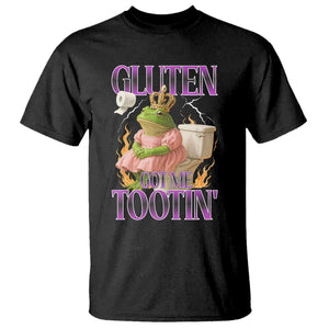 Funny Gluten Free Frog Princess Toilet Meme T Shirt Gluten Got Me Tootin