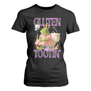 Funny Gluten Free Frog Princess Toilet Meme T Shirt For Women Gluten Got Me Tootin