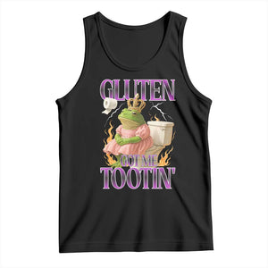 Funny Gluten Free Frog Princess Toilet Meme Tank Top Gluten Got Me Tootin