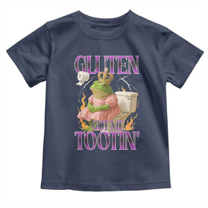 Funny Gluten Free Frog Princess Toilet Meme Toddler T Shirt Gluten Got Me Tootin