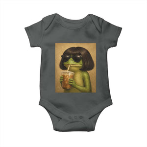 Funny Frog Bob Haircut Renaissance Painting Meme Baby Onesie