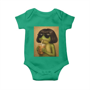 Funny Frog Bob Haircut Renaissance Painting Meme Baby Onesie