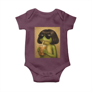 Funny Frog Bob Haircut Renaissance Painting Meme Baby Onesie