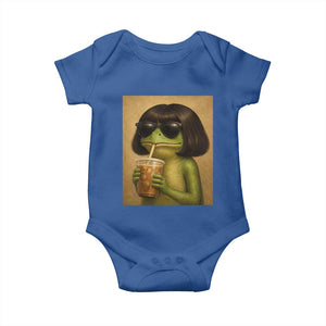 Funny Frog Bob Haircut Renaissance Painting Meme Baby Onesie