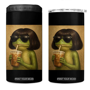 Funny Frog Bob Haircut Renaissance Painting Meme 4 in 1 Can Cooler Tumbler