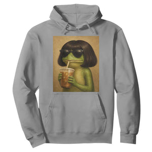 Funny Frog Bob Haircut Renaissance Painting Meme Hoodie