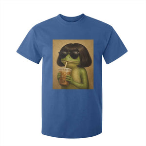 Funny Frog Bob Haircut Renaissance Painting Meme T Shirt For Kid