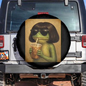 Funny Frog Bob Haircut Renaissance Painting Meme Spare Tire Cover