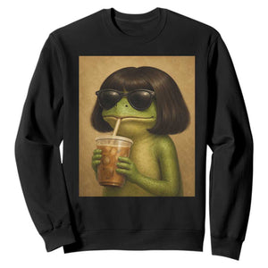 Funny Frog Bob Haircut Renaissance Painting Meme Sweatshirt