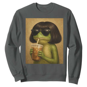 Funny Frog Bob Haircut Renaissance Painting Meme Sweatshirt