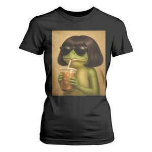 Funny Frog Bob Haircut Renaissance Painting Meme T Shirt For Women