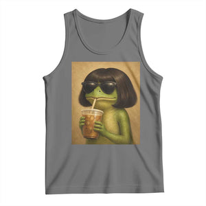 Funny Frog Bob Haircut Renaissance Painting Meme Tank Top