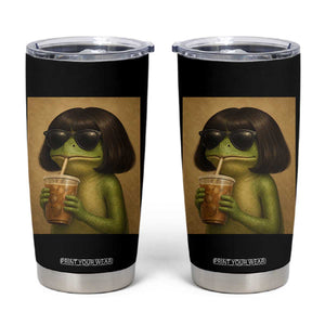 Funny Frog Bob Haircut Renaissance Painting Meme Tumbler Cup