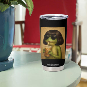 Funny Frog Bob Haircut Renaissance Painting Meme Tumbler Cup