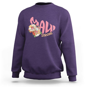 Maui Strong Hawaii Strong Pray For Maui Sweatshirt TS02 Purple Printyourwear