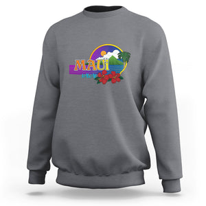 Maui Hawaii Pray For Maui Strong Hawaii Strong Sweatshirt TS02 Charcoal Printyourwear