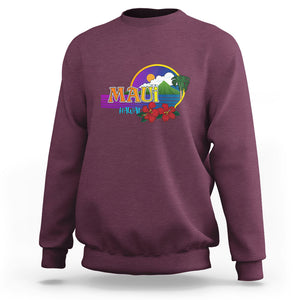 Maui Hawaii Pray For Maui Strong Hawaii Strong Sweatshirt TS02 Maroon Printyourwear