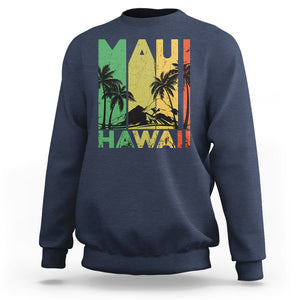 Maui Hawaii Pray For Maui Strong Hawaii Strong Sweatshirt TS02 Navy Printyourwear