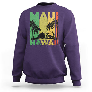 Maui Hawaii Pray For Maui Strong Hawaii Strong Sweatshirt TS02 Purple Printyourwear