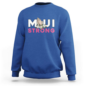 Maui Strong Sweatshirt Pray For Maui Hawaii Strong TS02 Royal Blue Printyourwear