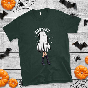 Halloween Boo Sheet T Shirt Classy Ghost Halloween Costume Spooky Boujee Boo-Jee TS02 Dark Forest Green Print Your Wear
