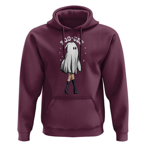 Halloween Boo Sheet Hoodie Classy Ghost Halloween Costume Spooky Boujee Boo-Jee TS02 Maroon Print Your Wear
