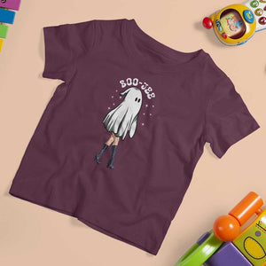 Halloween Boo Sheet T Shirt For Kid Classy Ghost Halloween Costume Spooky Boujee Boo-Jee TS02 Maroon Print Your Wear