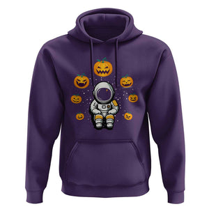 Halloween Astronaut Hoodie Scary Pumpkin Universe Outer Space Halloween Costume TS02 Purple Print Your Wear