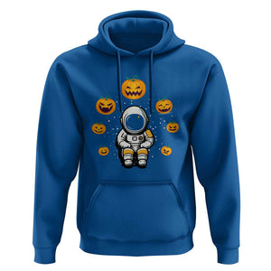 Halloween Astronaut Hoodie Scary Pumpkin Universe Outer Space Halloween Costume TS02 Royal Blue Print Your Wear