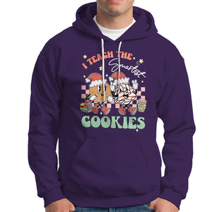 Teacher Christmas Hoodie I Teach The Smartest Cookies Retro Groovy Xmas Cookies TS02 Purple Printyourwear