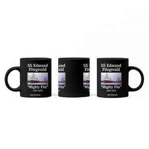 SS Edmund Fitzgerald Mighty Fitz Tribute Coffee Mug Great Lakes Shipwreck Memorial TS02 Print Your Wear