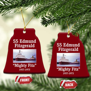 SS Edmund Fitzgerald Mighty Fitz Tribute Ceramic Ornament Great Lakes Shipwreck Memorial TS02 Print Your Wear