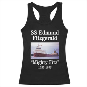 SS Edmund Fitzgerald Mighty Fitz Tribute Racerback Tank Top Great Lakes Shipwreck Memorial TS02 Black Print Your Wear
