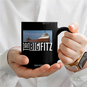 The Big Fitz Tribute Coffee Mug SS Edmund Fitzgerald Freighter Design for Great Lakes History TS02 Print Your Wear