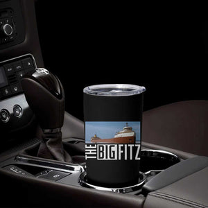 The Big Fitz Tribute Tumbler Cup SS Edmund Fitzgerald Freighter Design for Great Lakes History TS02 Print Your Wear