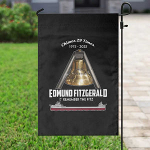 Edmund Fitzgerald 50th Anniversary Tribute Garden Flag Chimes 29 Times 1975 2025 Memorial TS02 Print Your Wear