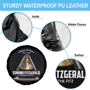 Edmund Fitzgerald 50th Anniversary Tribute Spare Tire Cover Chimes 29 Times 1975 2025 Memorial TS02 Print Your Wear