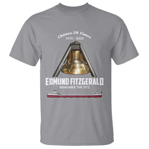 Edmund Fitzgerald 50th Anniversary Tribute T Shirt Chimes 29 Times 1975 2025 Memorial TS02 Sport Gray Print Your Wear