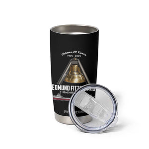 Edmund Fitzgerald 50th Anniversary Tribute Tumbler Cup Chimes 29 Times 1975 2025 Memorial TS02 Print Your Wear