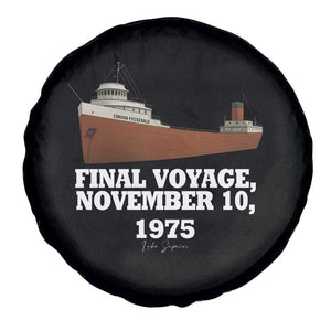 SS Edmund Fitzgerald Final Voyage Tribute Spare Tire Cover November 10 1975 Lake Superior Memorial TS02 Print Your Wear