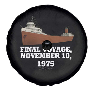 SS Edmund Fitzgerald Final Voyage Tribute Spare Tire Cover November 10 1975 Lake Superior Memorial TS02 Print Your Wear