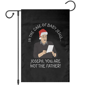 Funny Christmas Jesus Paternity Test Garden Flag Joseph You Are Not the Father Holiday Humor TS02 Black Print Your Wear