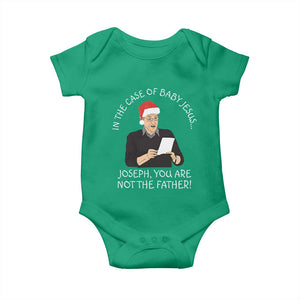 Funny Christmas Jesus Paternity Test Baby Onesie Joseph You Are Not the Father Holiday Humor TS02 Irish Green Print Your Wear