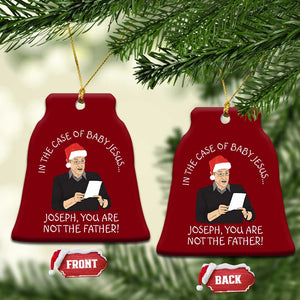Funny Christmas Jesus Paternity Test Ceramic Ornament Joseph You Are Not the Father Holiday Humor TS02 Print Your Wear