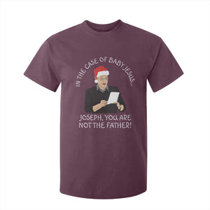 Funny Christmas Jesus Paternity Test T Shirt For Kid Joseph You Are Not the Father Holiday Humor TS02 Maroon Print Your Wear
