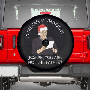 Funny Christmas Jesus Paternity Test Spare Tire Cover Joseph You Are Not the Father Holiday Humor TS02 Black Print Your Wear